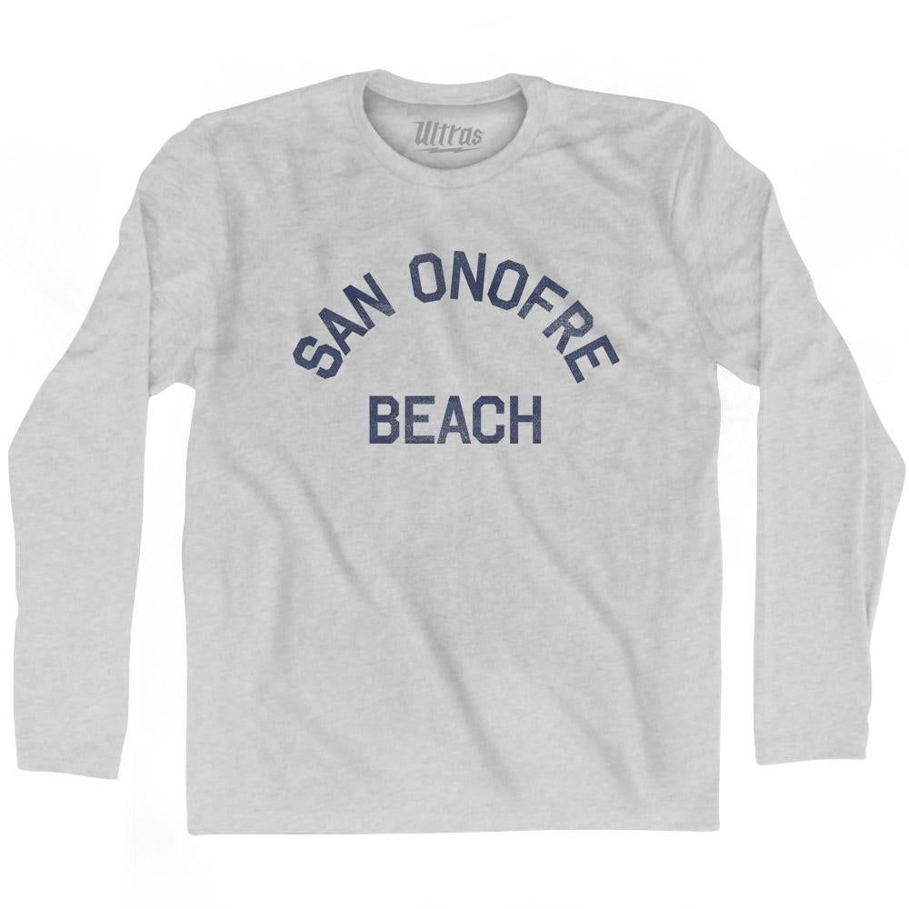 California San Onofre Beach Adult Cotton Long Sleeve Vintage T-shirt