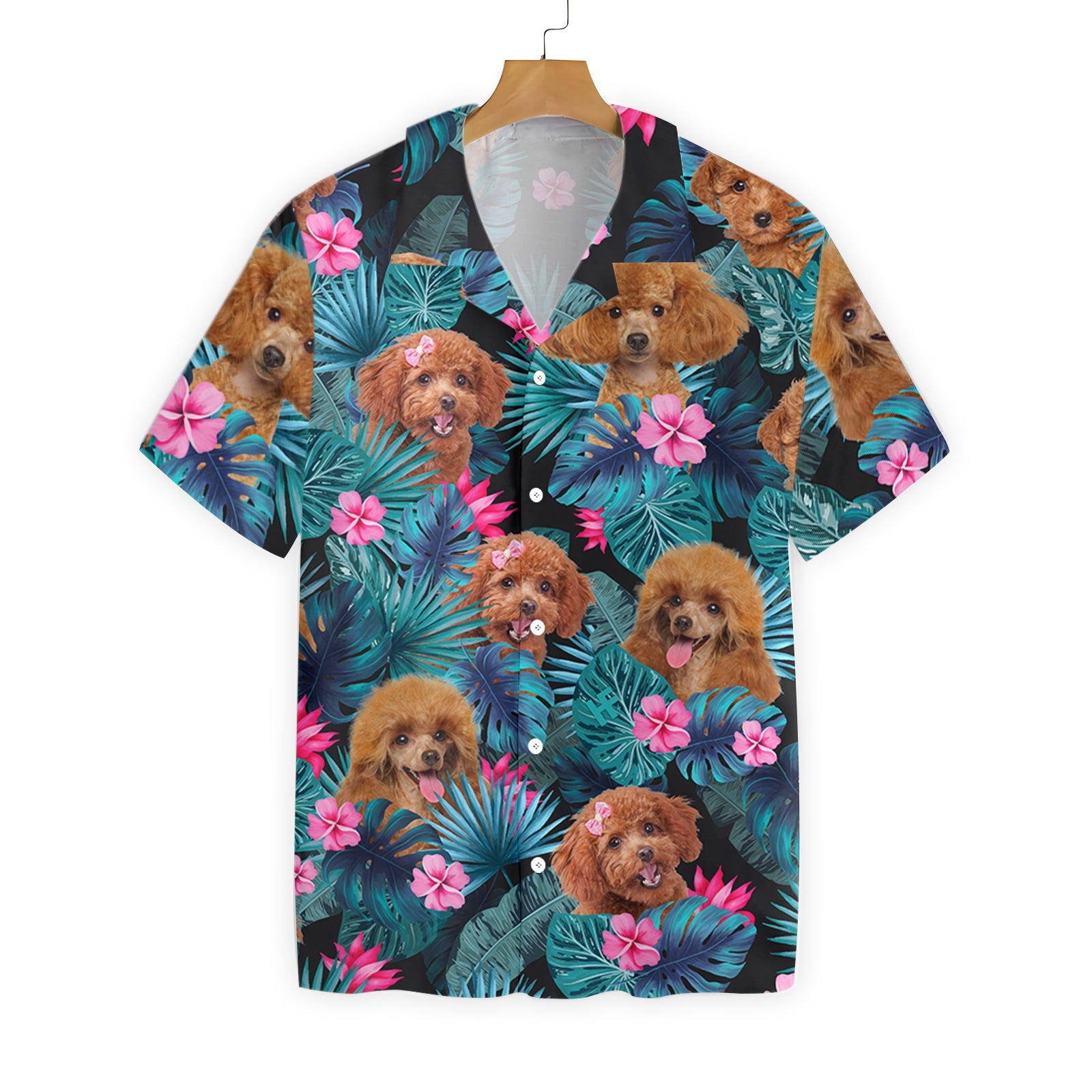 Tropical Poodle Hawaii Lover Hawaii Aloha Shirt For Dog Ha7421