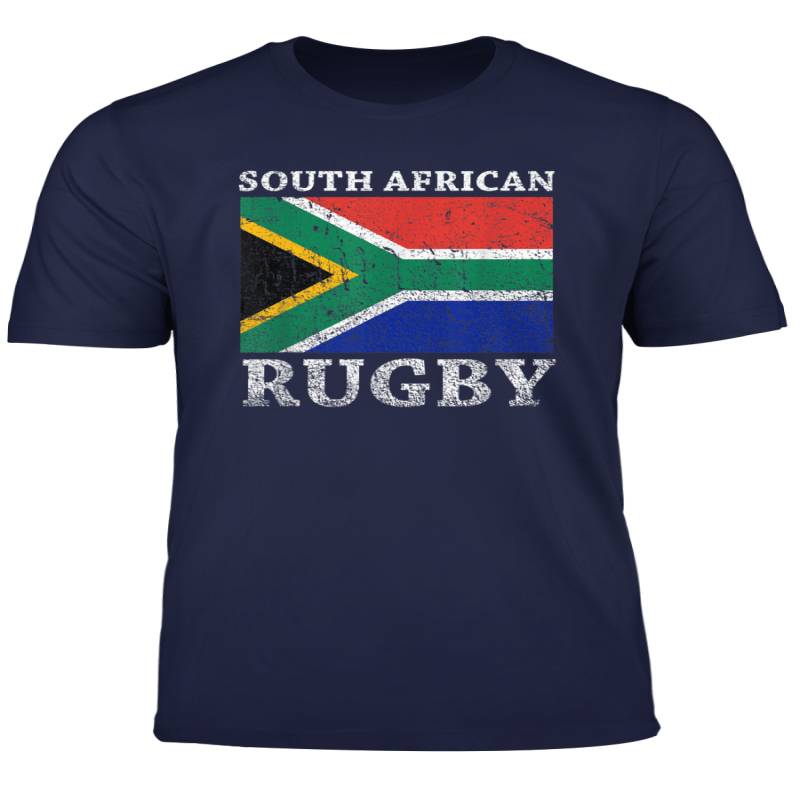 South African Rugby T Shirt South Africa Flag