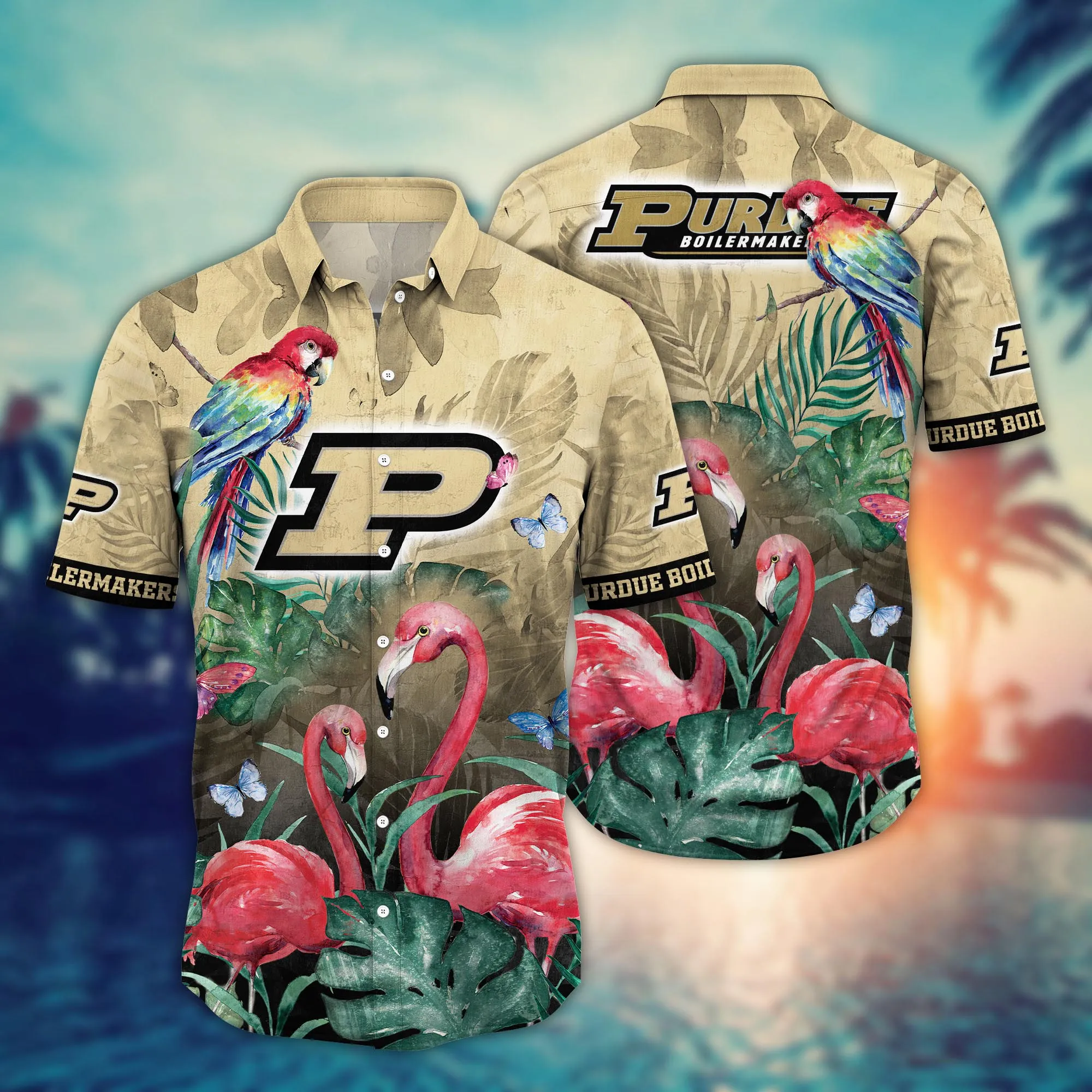 Purdue Boilermakers NCCA Hawaiian Shirt Hammocks Aloha Shirt