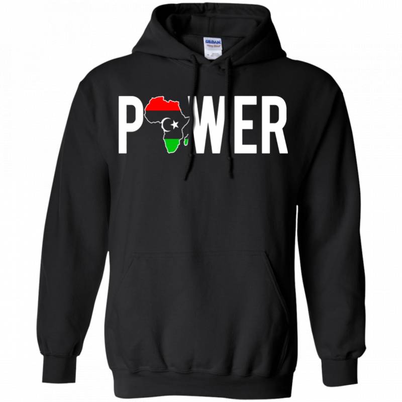 Africa Black African Power Libya Map T Shirt