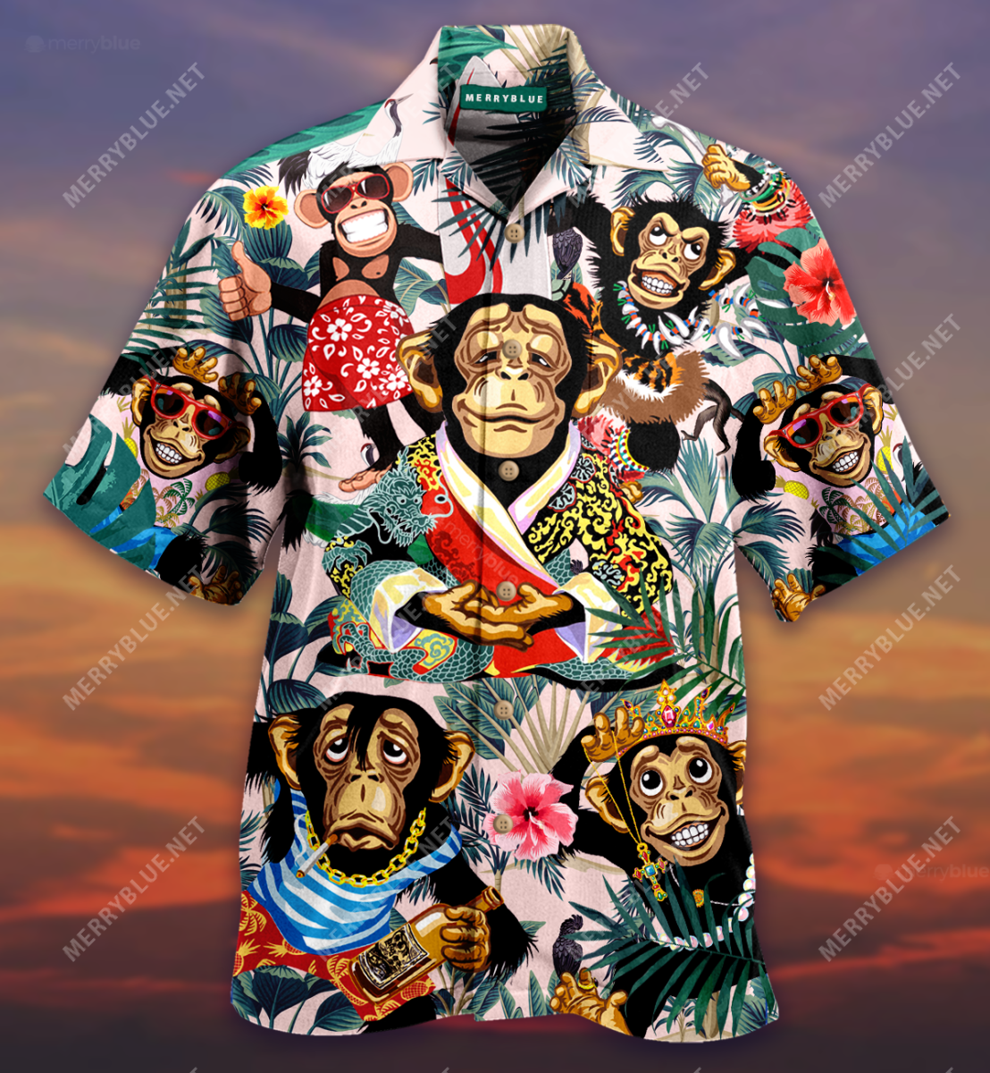 Smile Like A Monkey Unisex Hawaii Shirt Ha53761