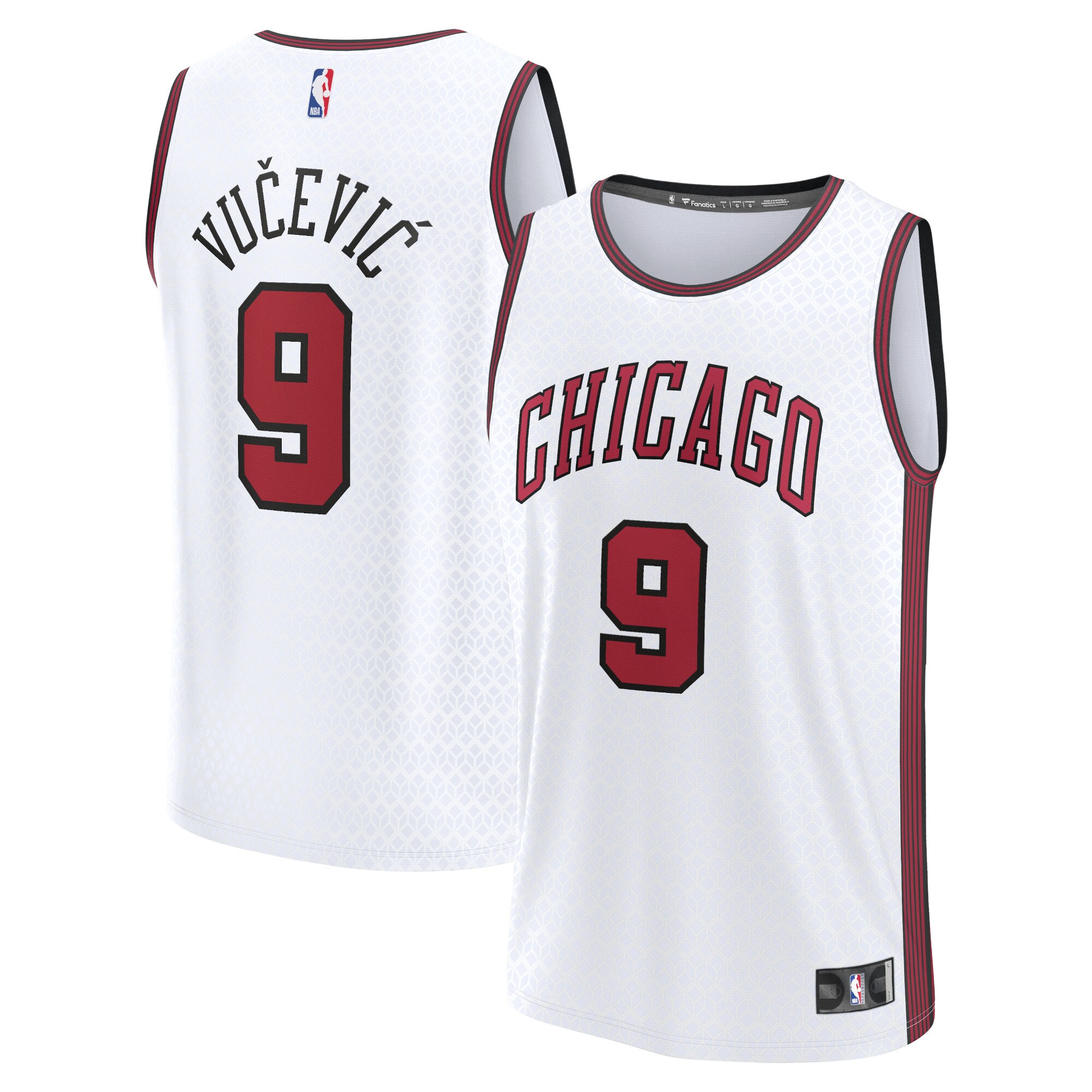 Nikola Vucevic Chicago Bulls Fastbreak Jersey – City Edition – White