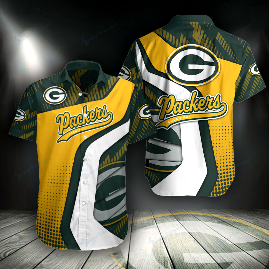 Green Bay Packers Button Shirt Bg604