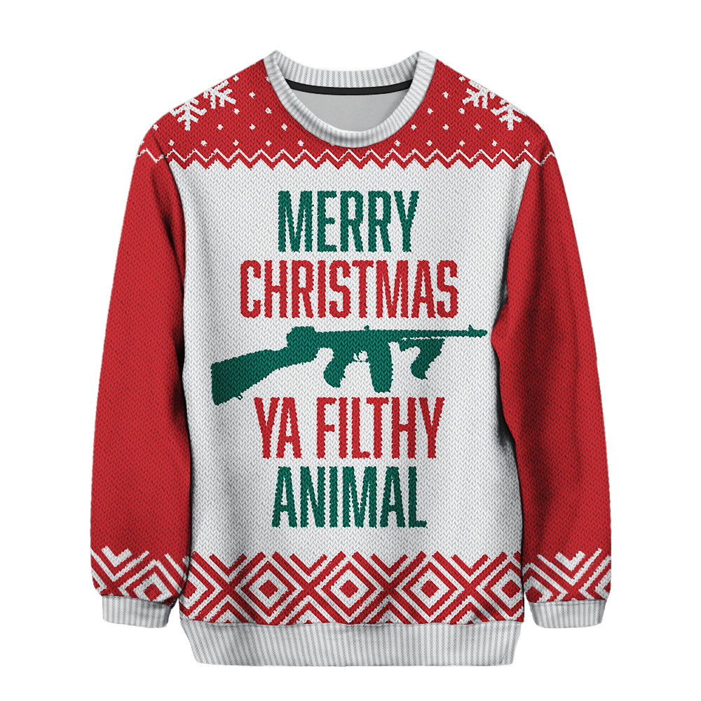 Ya Filthy Animal Chrismas Sweater