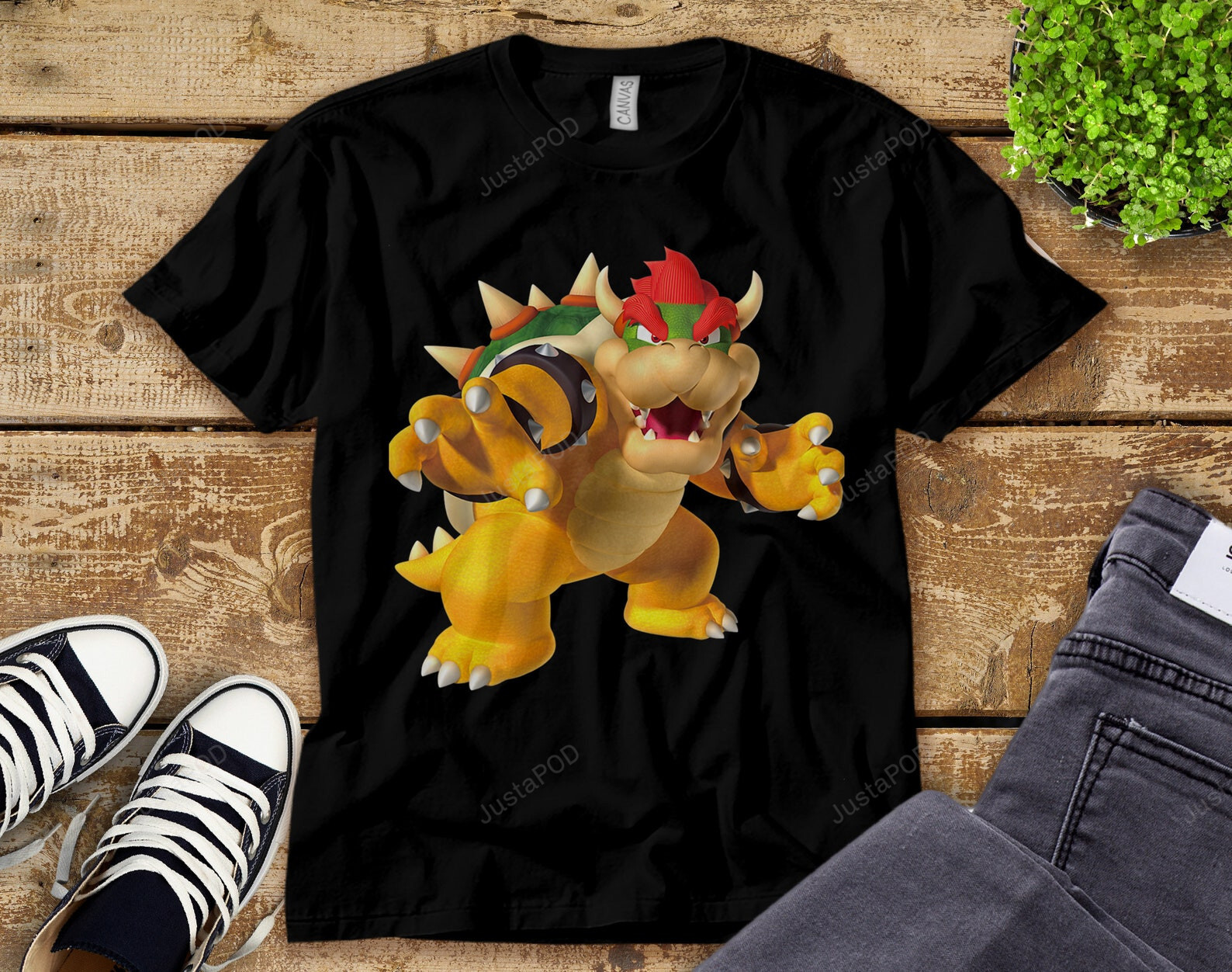 Super Mario Bowser 3D Poster T-Shirt