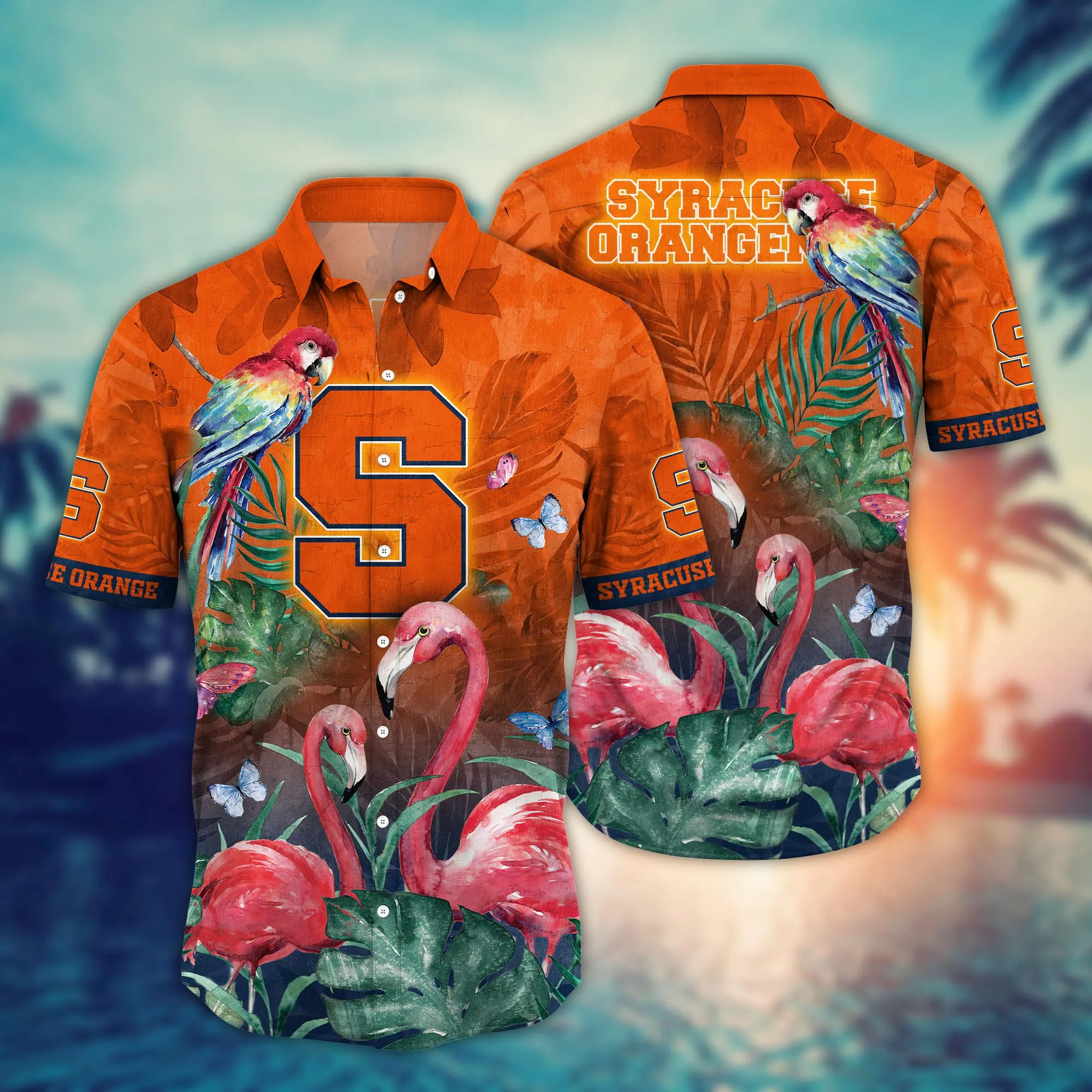 Syracuse Orange NCCA Hawaiian Shirt Warm Days Aloha Shirt