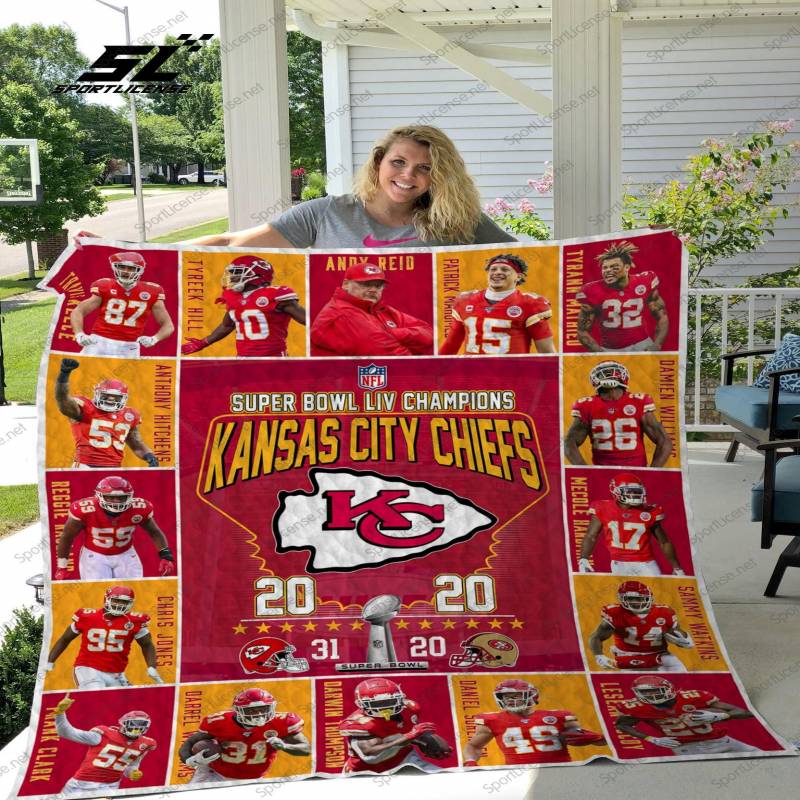 Kansas City Chiefs Super Bowl LIV Champions Blanket