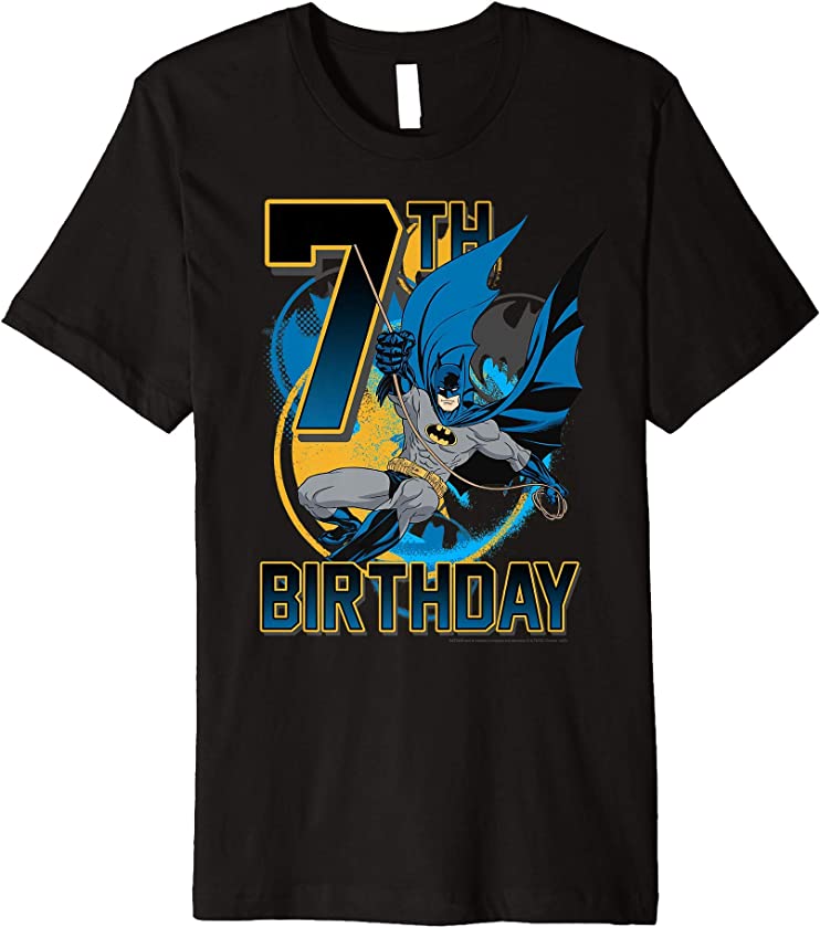 Batman 7th Birthday Action Shot Premium T-Shirt