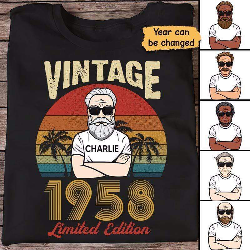 Vintage Year Old Man Limited Edition Personalized Shirt