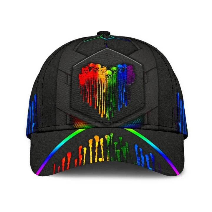 3D Lgbt Cap For Couple Lesbian, Be Proud Be Visible Lgbt Printing Baseball Cap Hat, Gift For Gay Friends