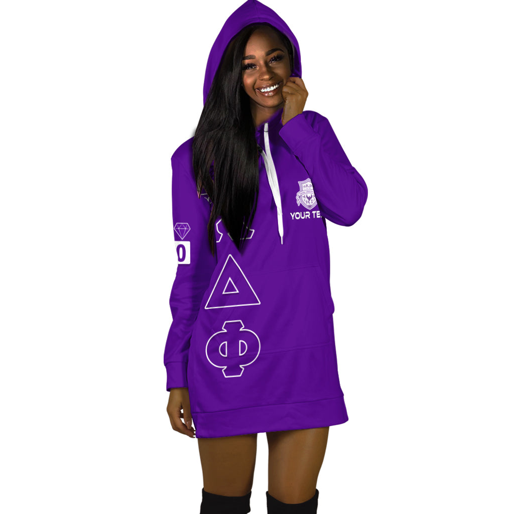 (Custom Personalised) Alpha Kappa Delta Phi Hoodie Dress Akdphi Since 1990 Lt13