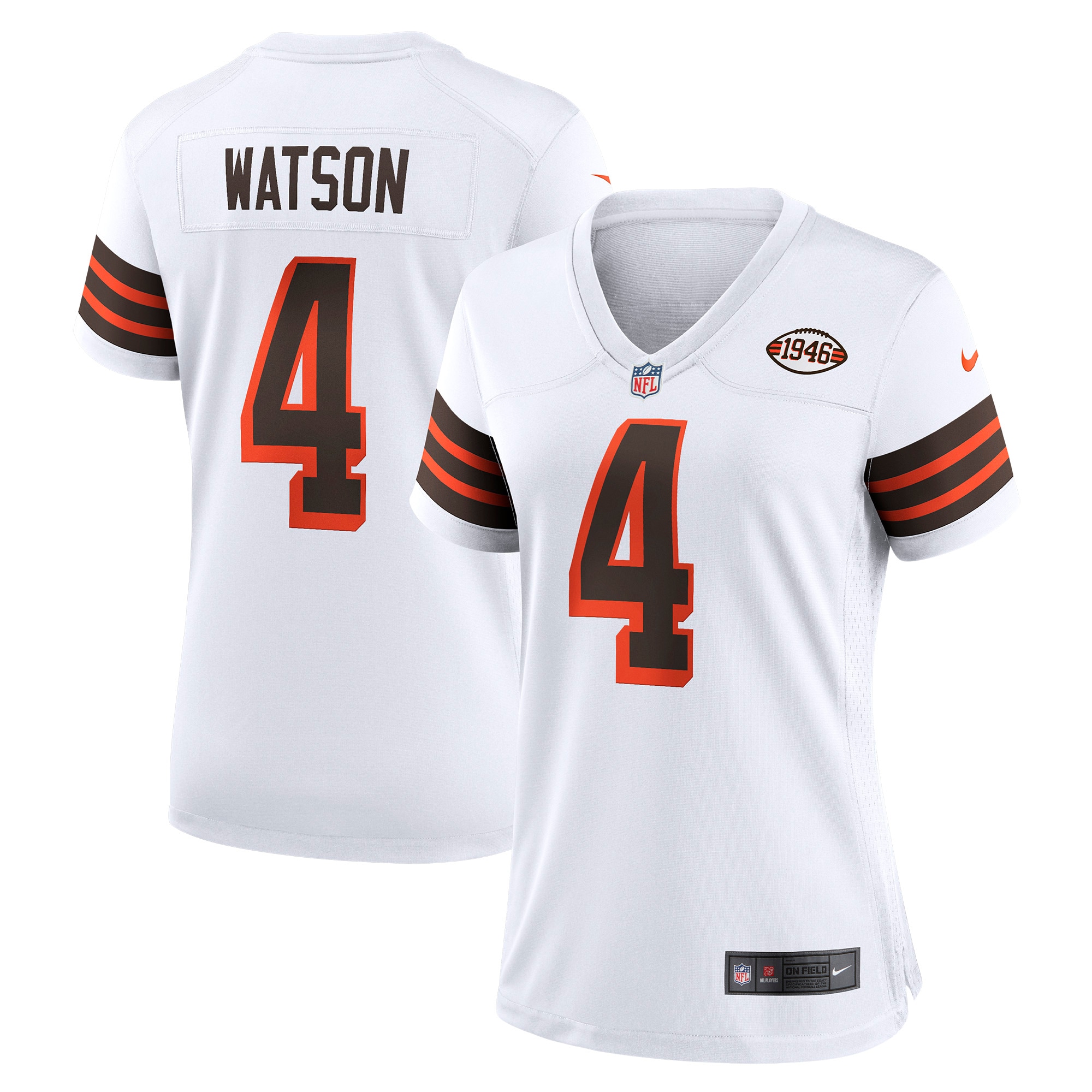 Women’s Cleveland Browns Deshaun Watson White Player Jersey