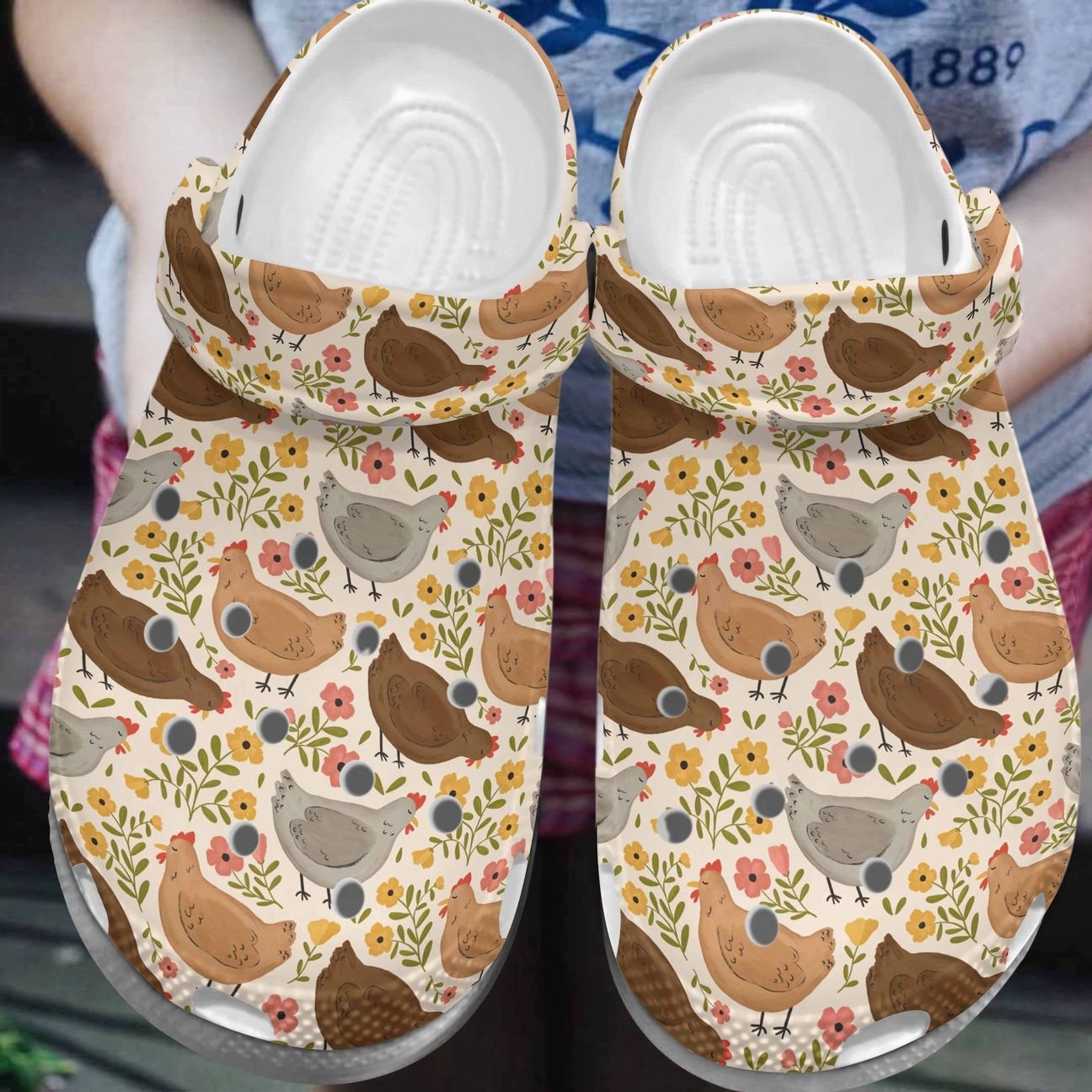 Chicken Personalized Clog, Custom Name, Text, Color, Number Fashion Style For Women, Men, Kid, Print 3D Cute Chicken