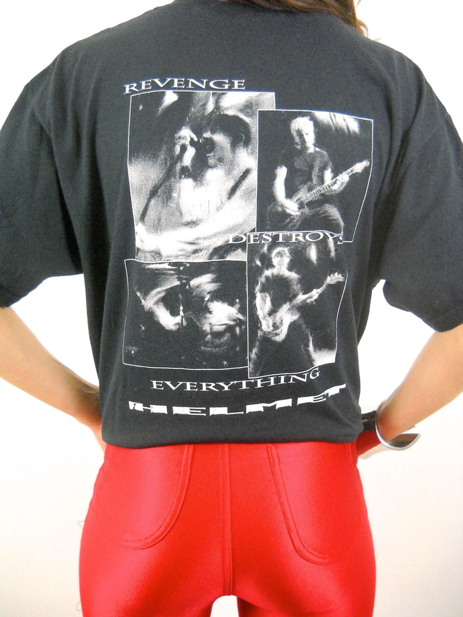 Vintage Helmet Shirt 90S Revenge Destroys Everything 90S Tee Grunge Metal Vintage Tee Concert Shirt Band Tee Heavy Metal Punk Metallica