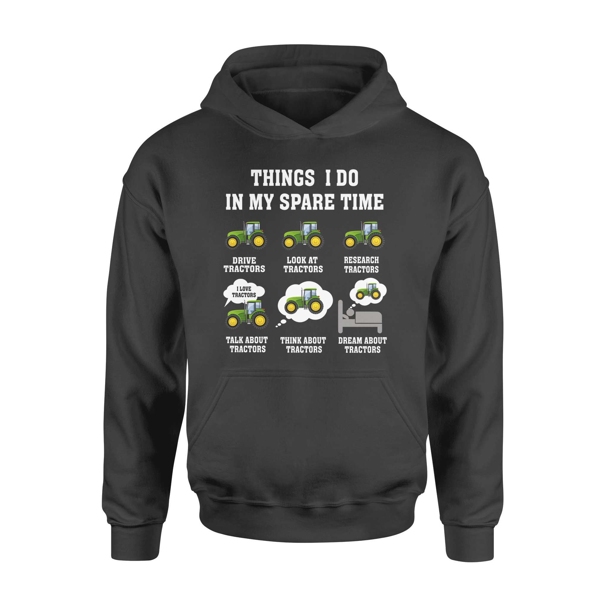 Things I Do In My Spare Time Tractors – Premium Hoodie