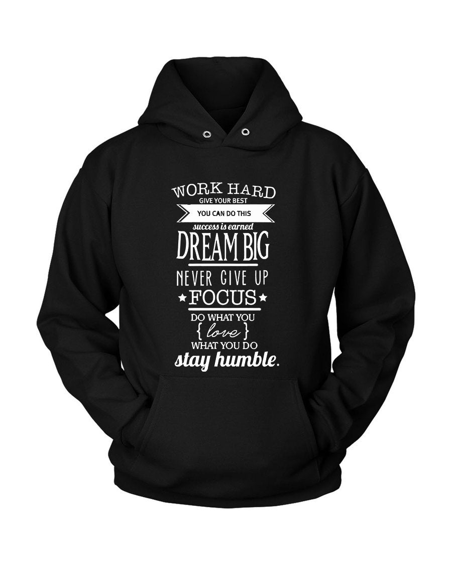 Work Hard Quotes Unisex Hoodie