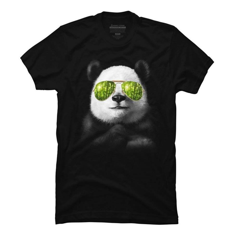 Cool panda Men’s Graphic Printed T Shirt – Fashionable Slim-Fit Short Sleeve T-Shirt