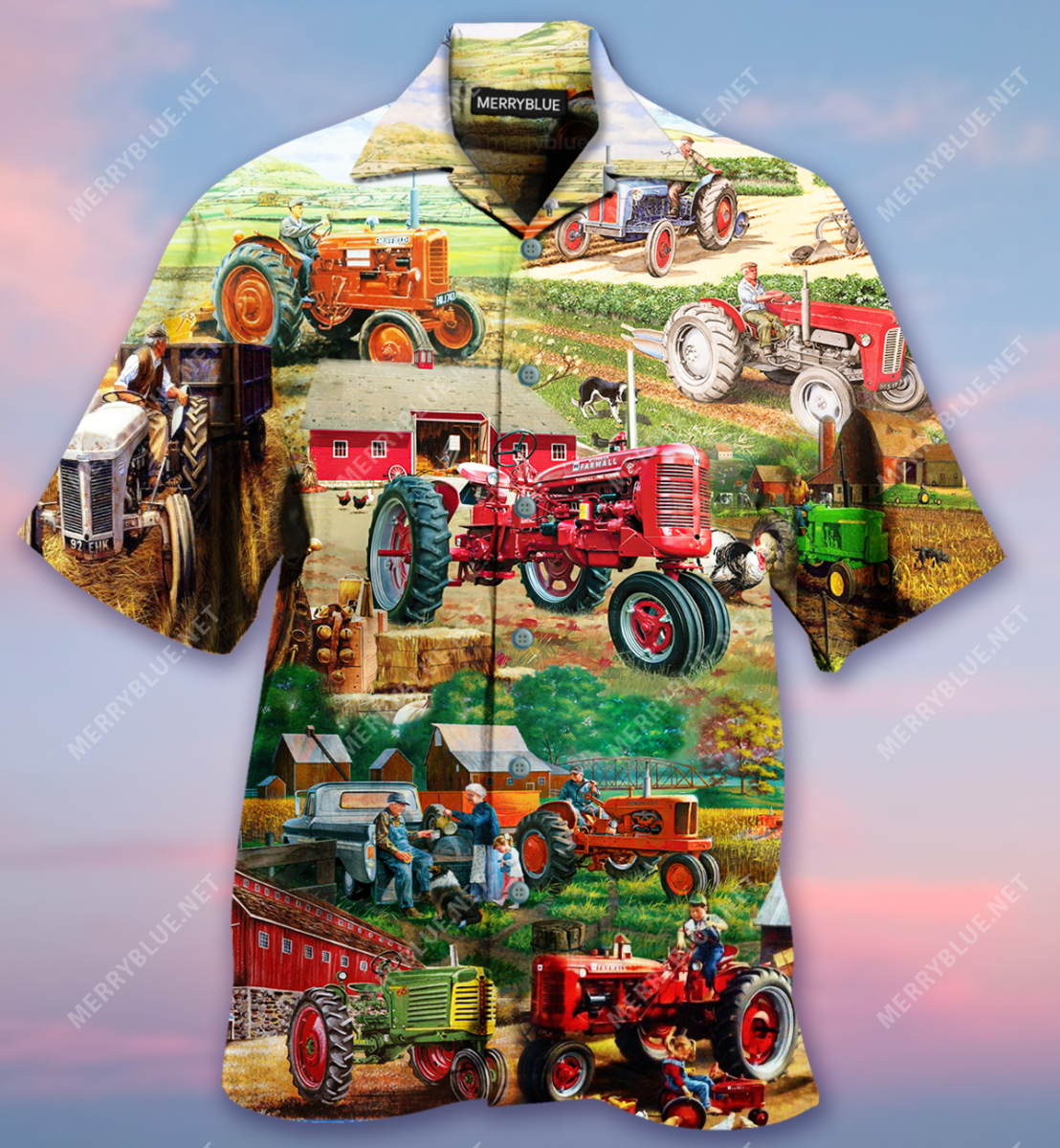 Life Is Better On Tractor Unisex Hawaii Shirt Ha3138