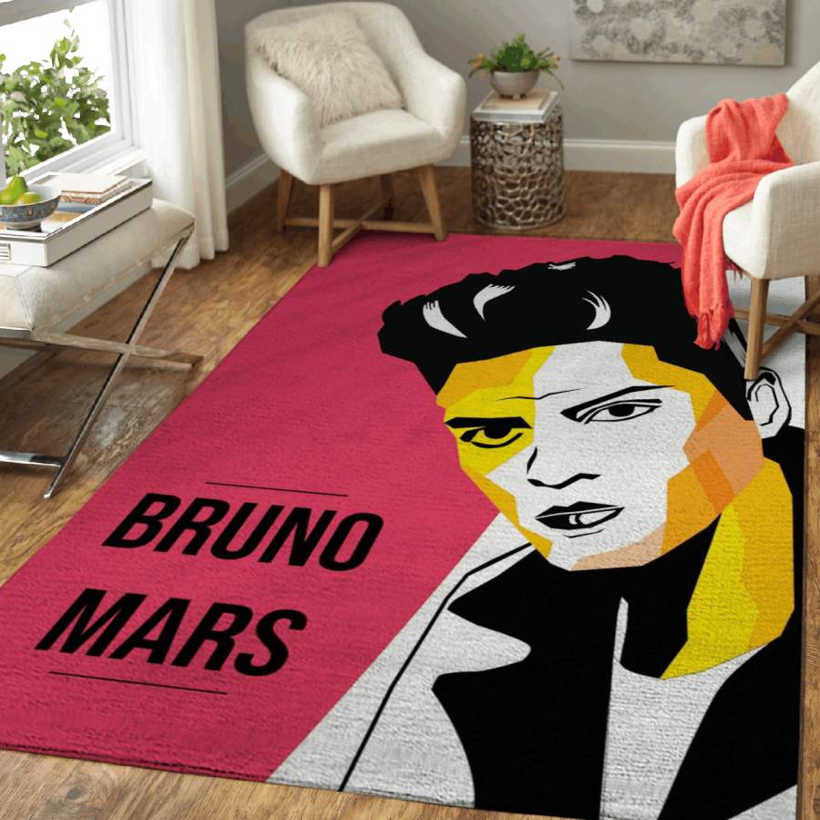 Bruno Mars – Marry You Peter Gene Hernandez Pop Art For Fans Area Rug