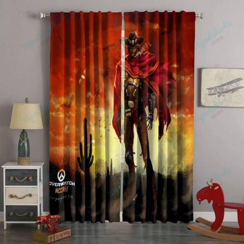 3D Printed Overwatch Mccree Style Custom Living Room Curtains