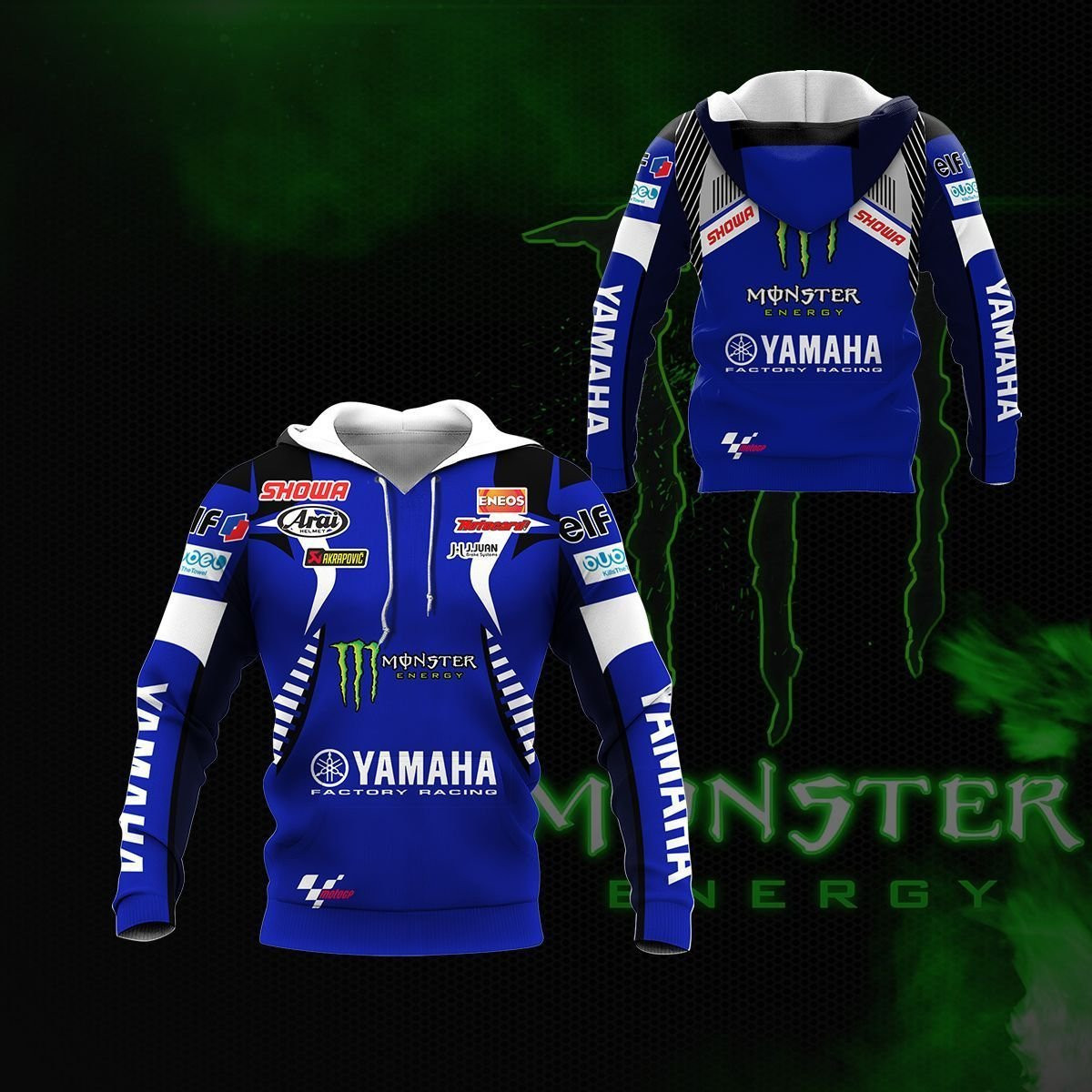 3D All Over Yamaha Racing Shirts Ver 43