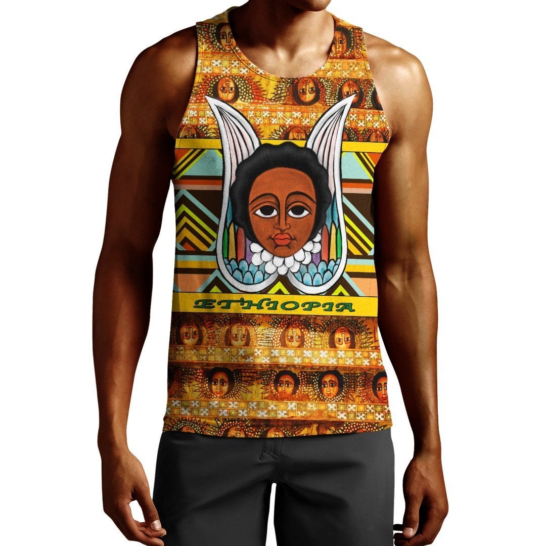 African Tank Top – Angel Ethiopia Orthodox Men’S Tank Top