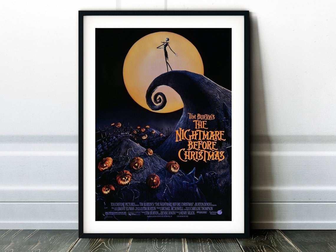 The Nightmare Before Christmas Movie Canvas And Poster, Canvas Wall Art, My Poster Wall, Happy Halloween, Halloween Decoration