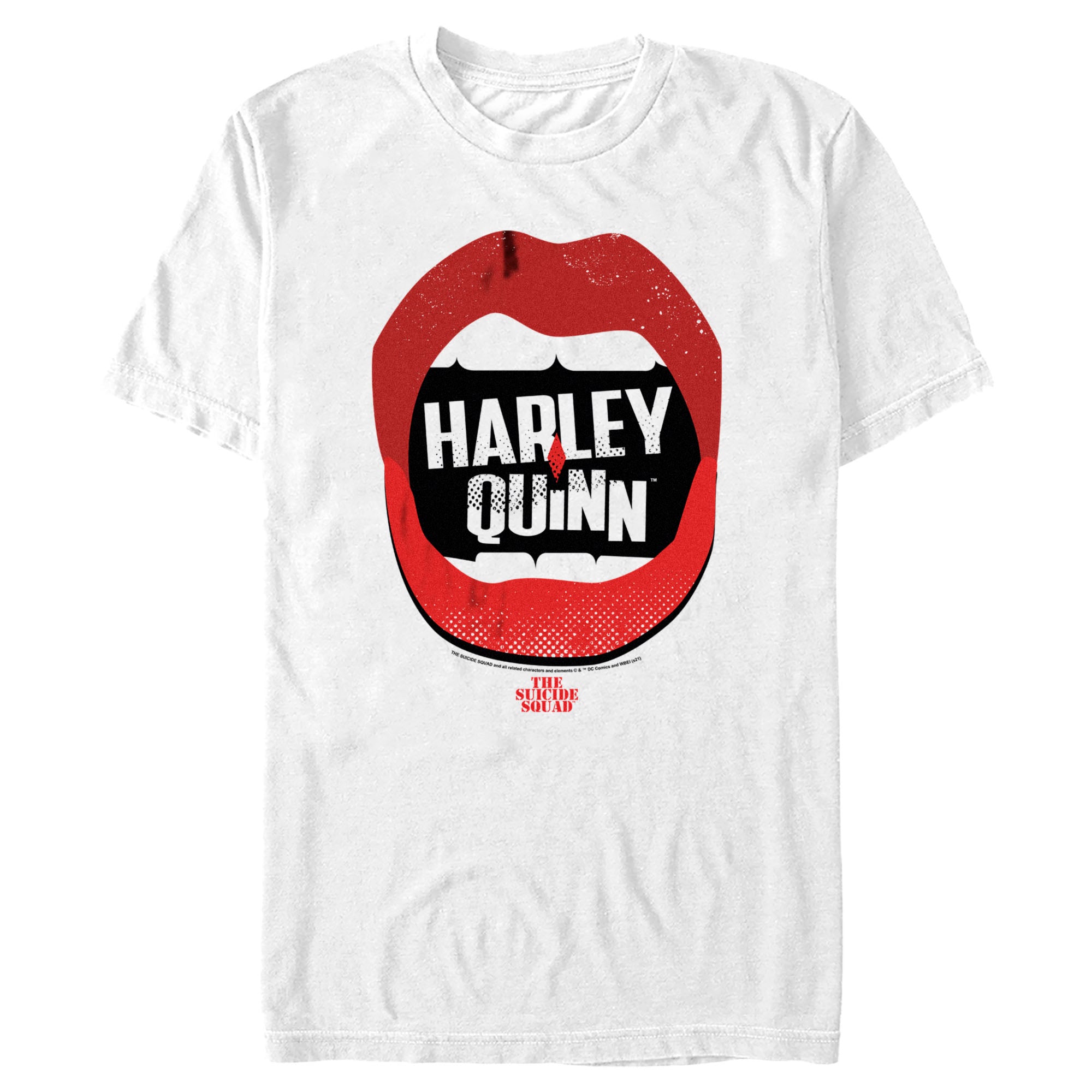 The Suicide Squad Men’S Harley Quinn Lips Logo  T-Shirt