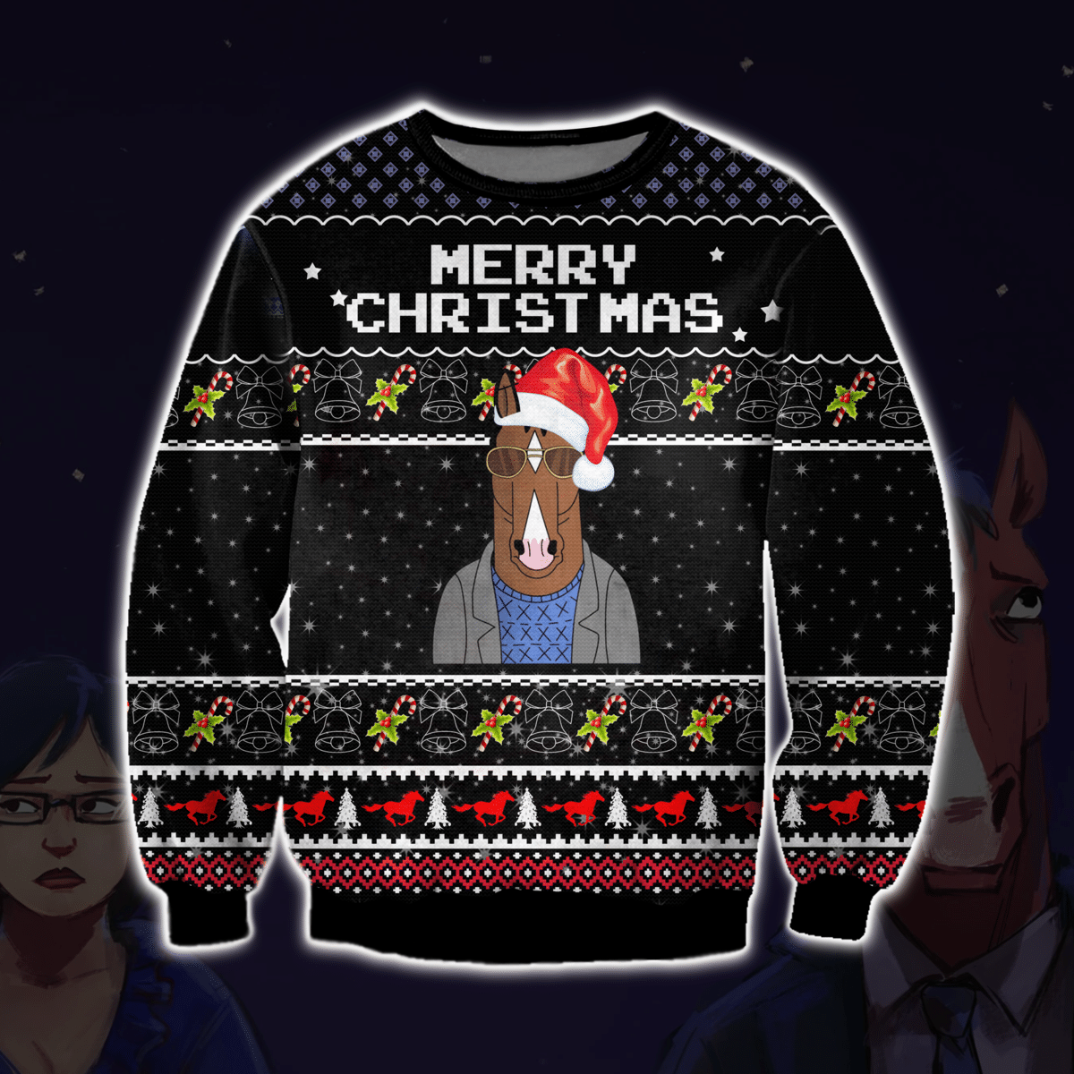 Bojack Horseman Ugly Christmas Sweater