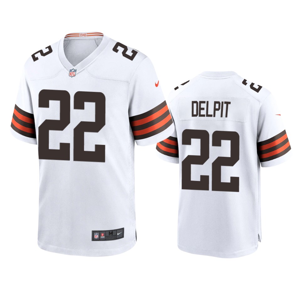 Cleveland Browns Grant Delpit White 2020 NFL Draft Game Jersey