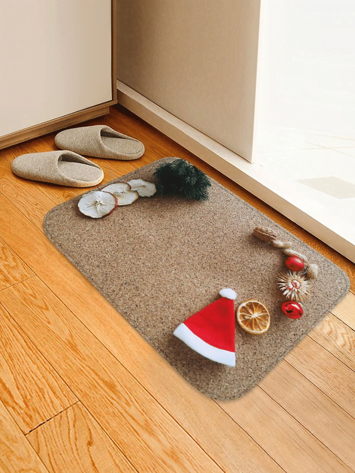 3D Christmas Hat Sandbeach Clh091001D Doormat