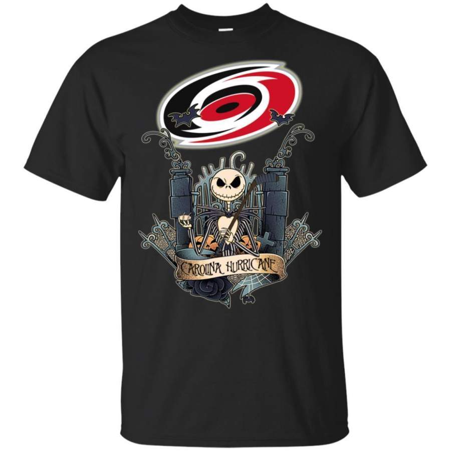 Jack Skellington Carolina Hurricanes Hockey T-shirt Men Women Fan HA05