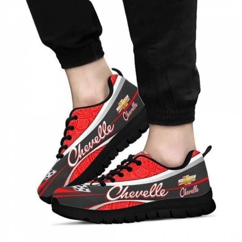 3D Printed Chevrolet Chevelle TDV Sneakers For Men & Women Ver 2 (Red)