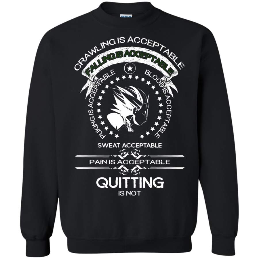 AGR Dragon Ball – Crawling Is Acceptable Falling Is Acceptable Sweatshirt