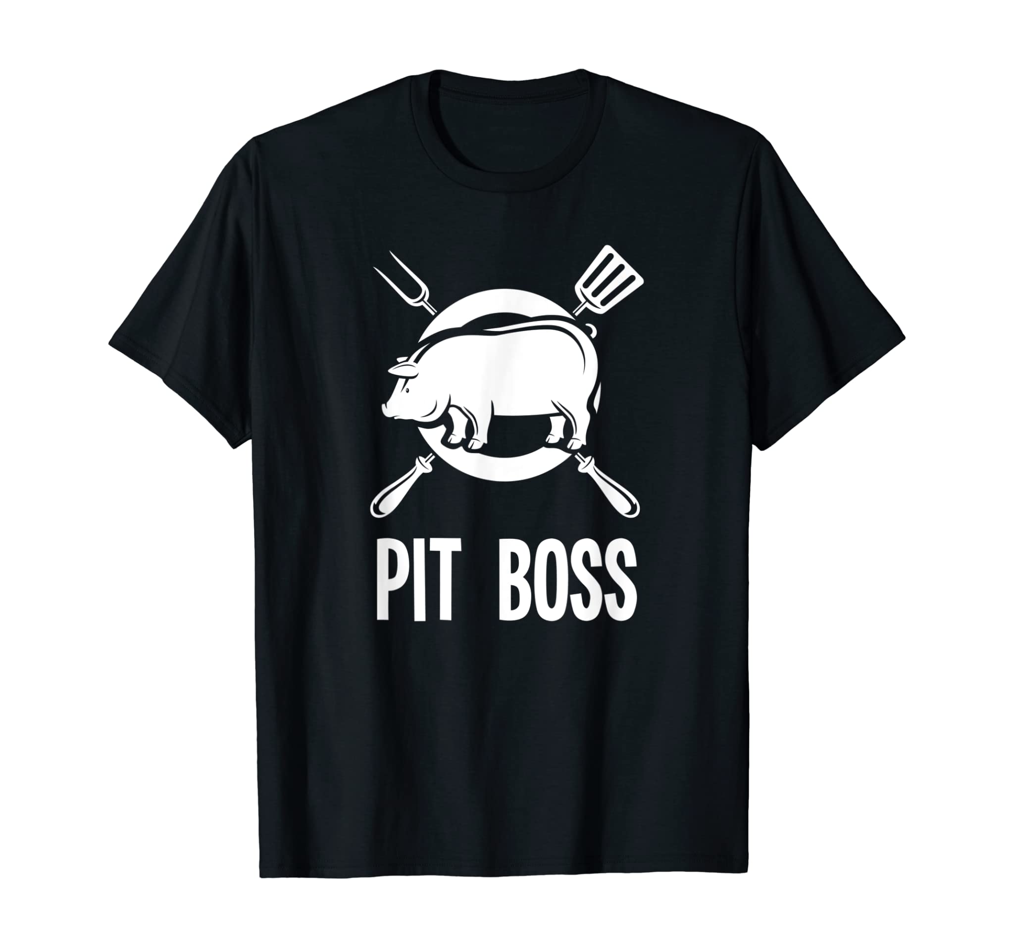 Mens Pit Boss Shirt BBQ Funny Pitmaster Pig Grilling Gift T-Shirt