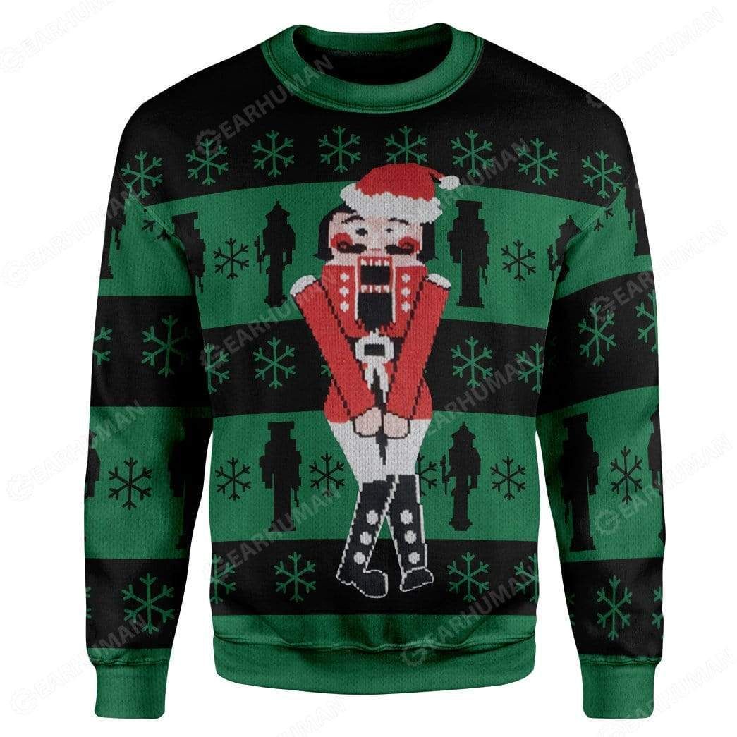 Gearhumans Custom Ugly Christmas Nutcracker Sweater Jumper