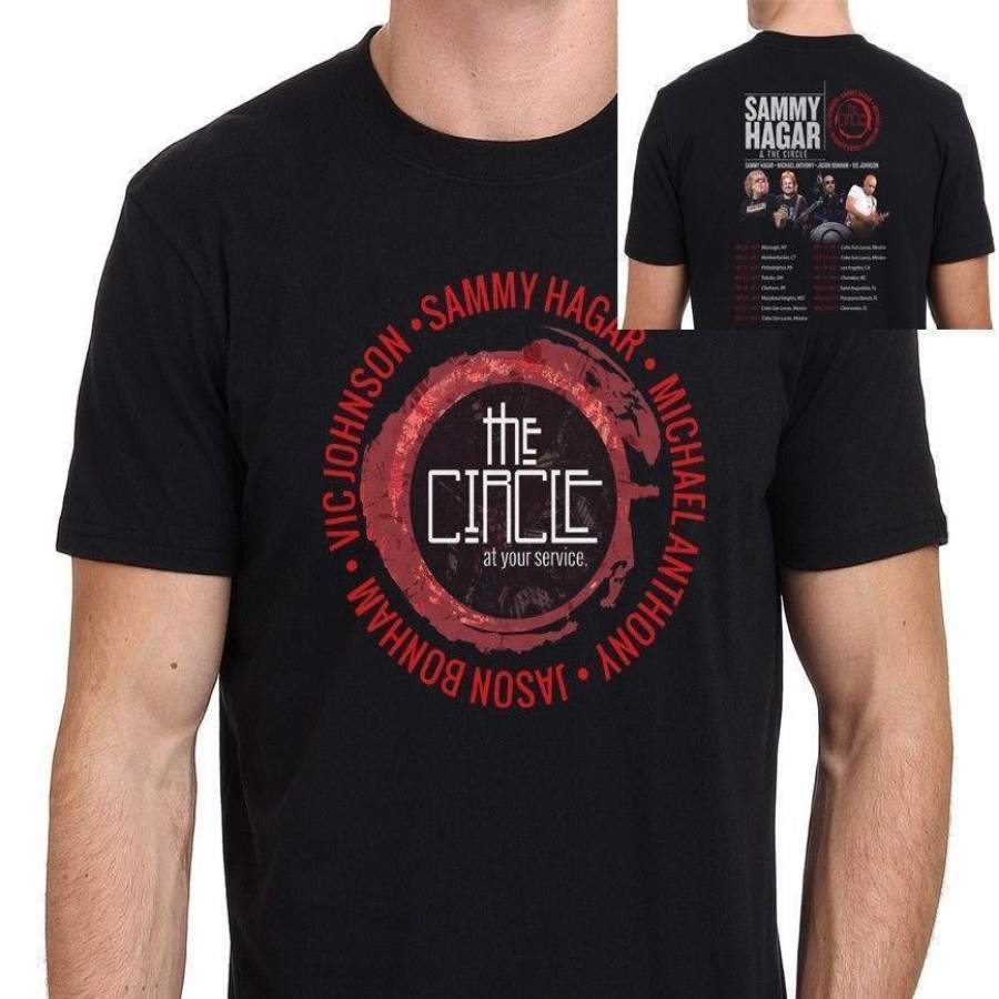 Sammy Hagar The Circle Tour Shirt Mens Black T-Shirt