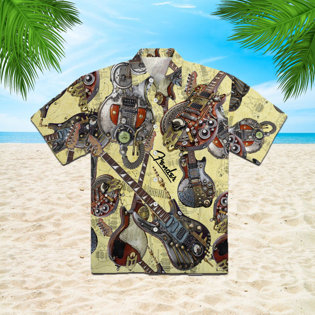 Oragontee Guitar Hawaii Shirt For Men Women Adult Ha24447