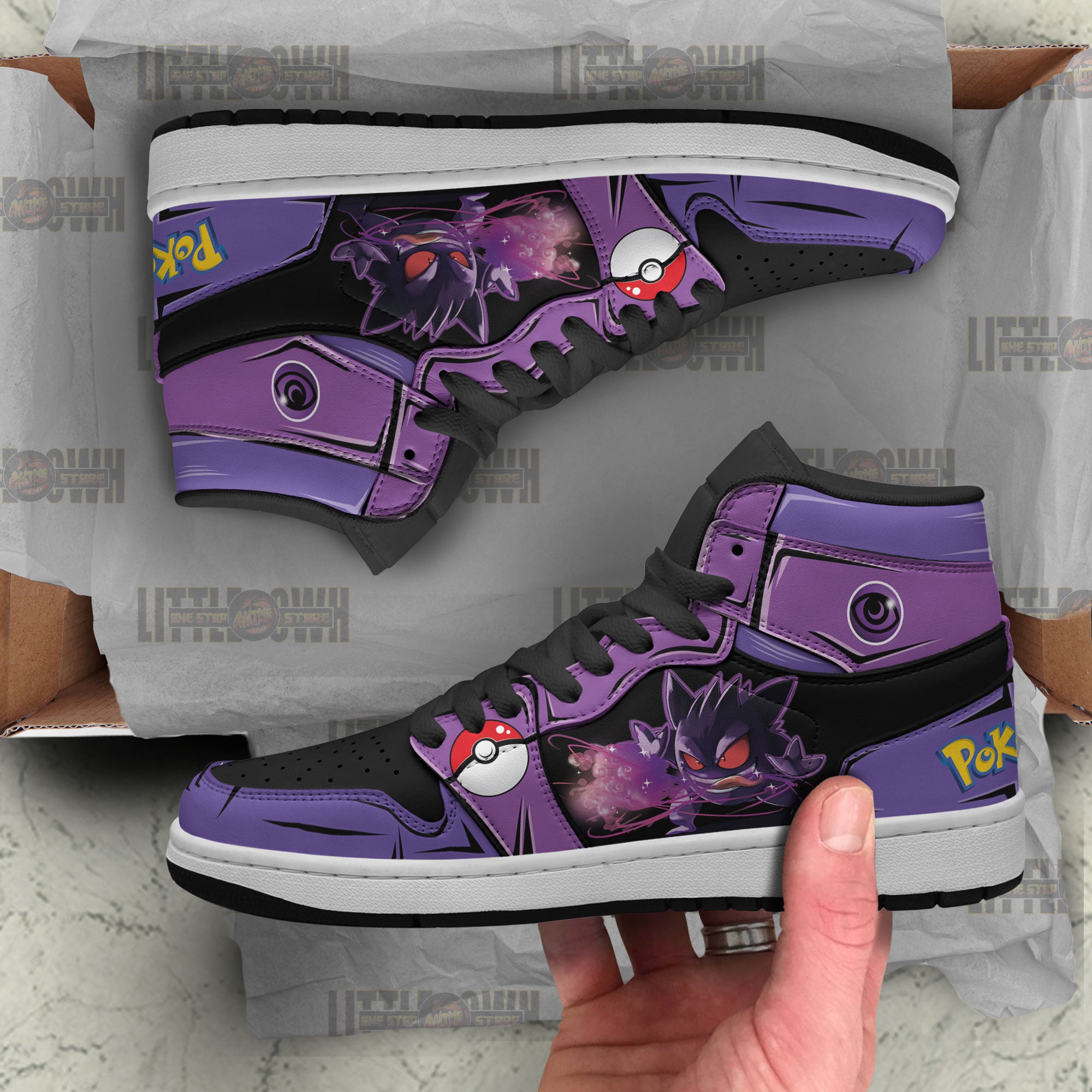 Pokemon Gengar Shoes Custom Anime Jd Sneakers