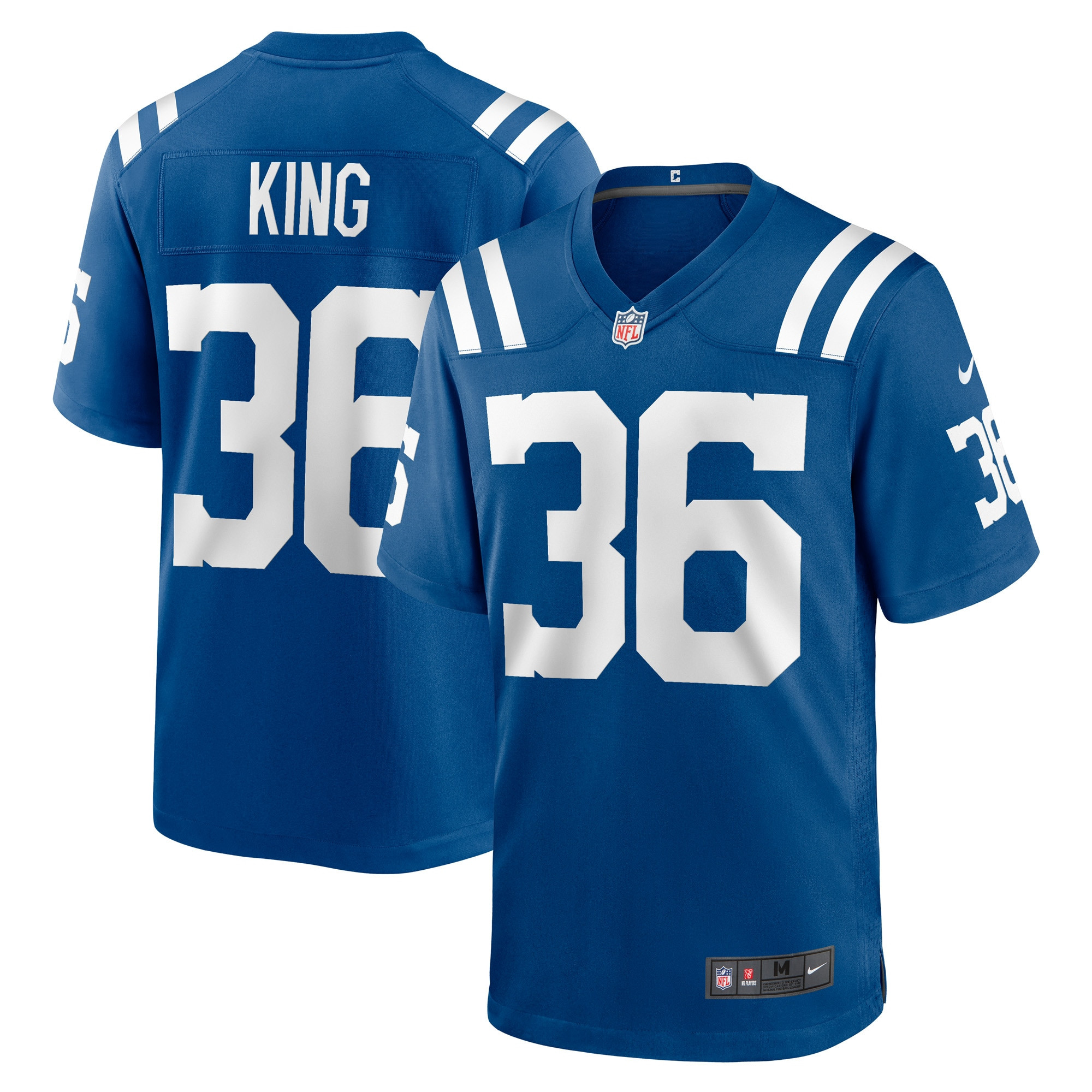 Brandon King Indianapolis Colts Player Game Jersey – Royal NFL