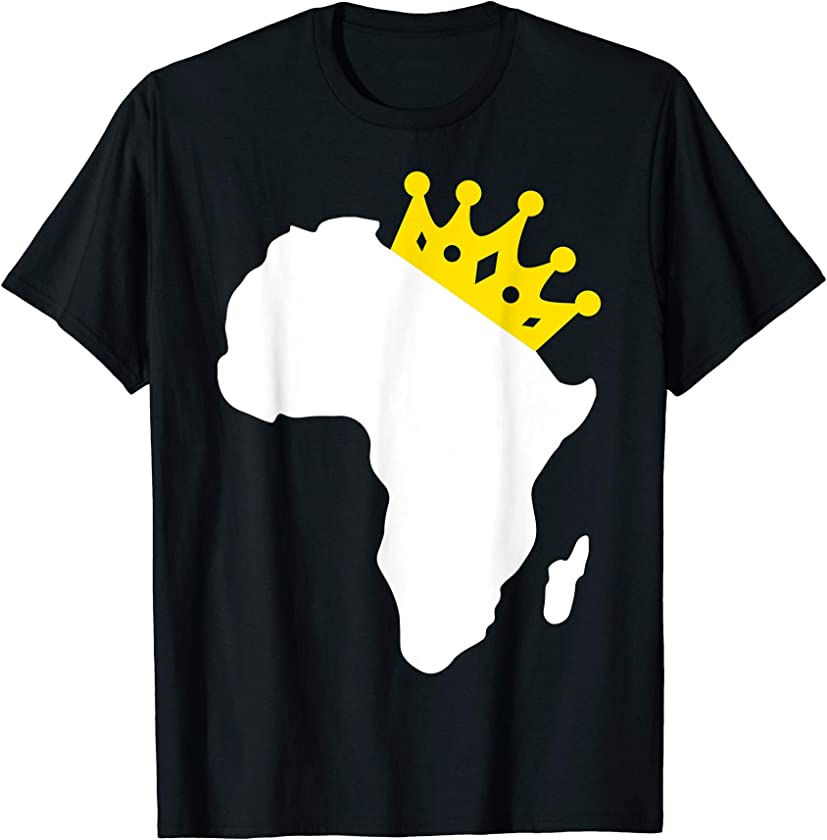 Africa African Map Queen Black Pride Melanin Gift 2020 T-Shirt