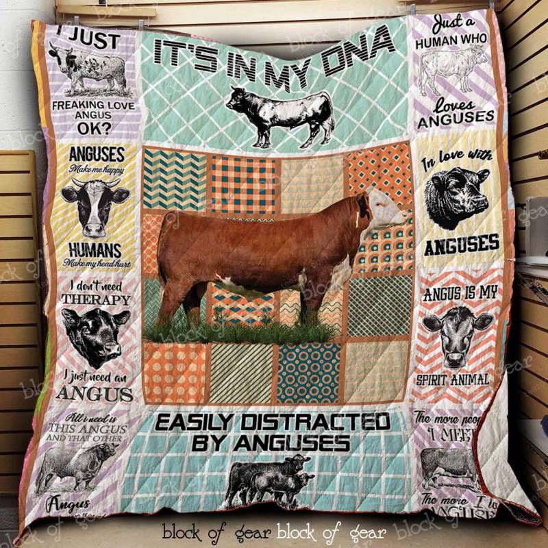 Angus Is My Spirit Animal Blanket KC1307 Quilt