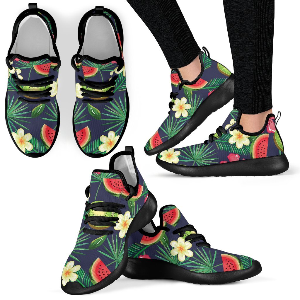 Aloha Tropical Watermelon Pattern Print Mesh Knit Shoes