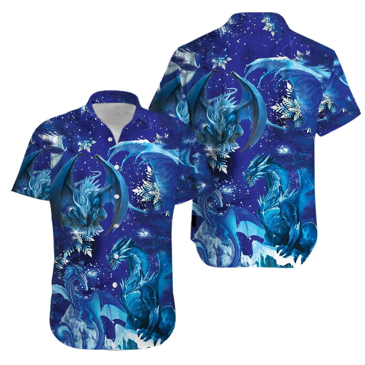 Amazing Blue Dragon Aloha Hawaii Shirts For Men Women Ha12093