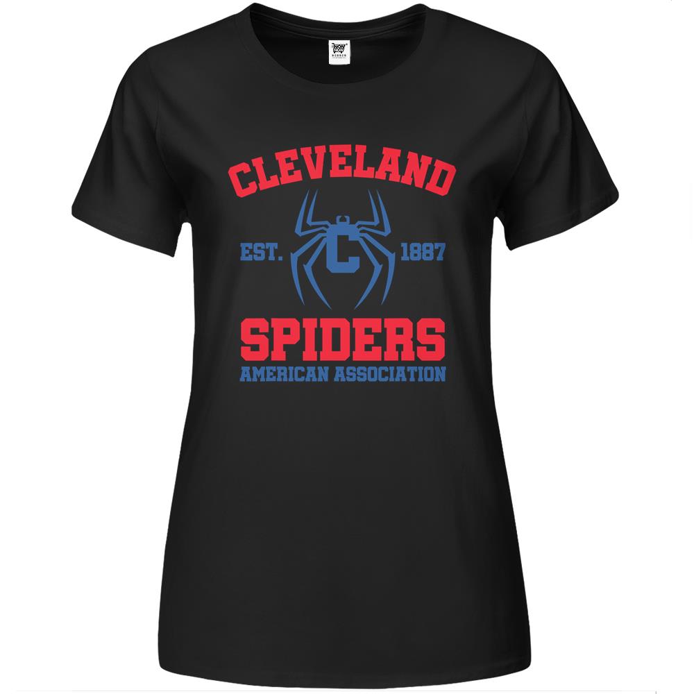 Cleveland Spiders Shirt Baseball Fan T-Shirt Premium Womens Tshirts