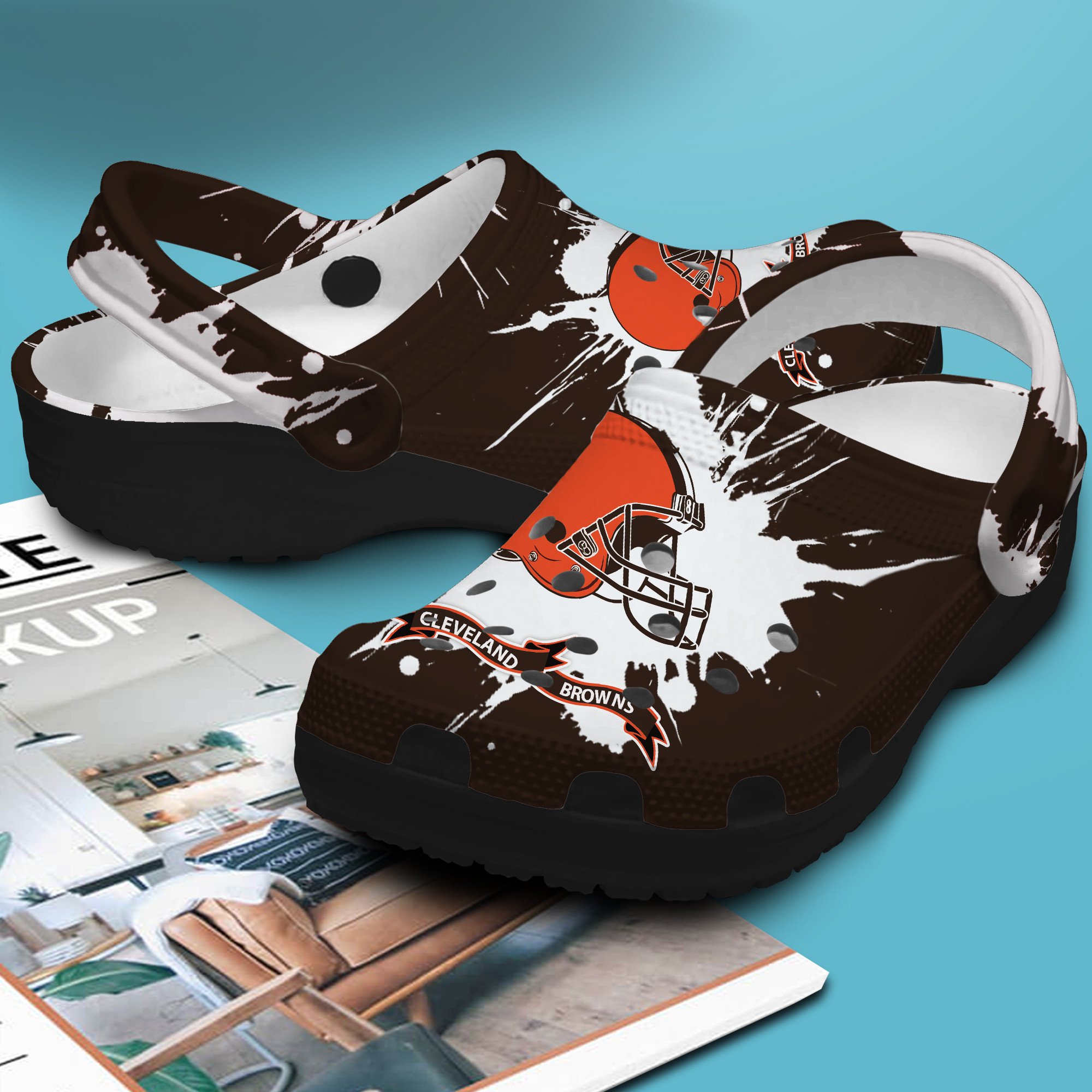 Customized – Browns Crocs – 12894Du