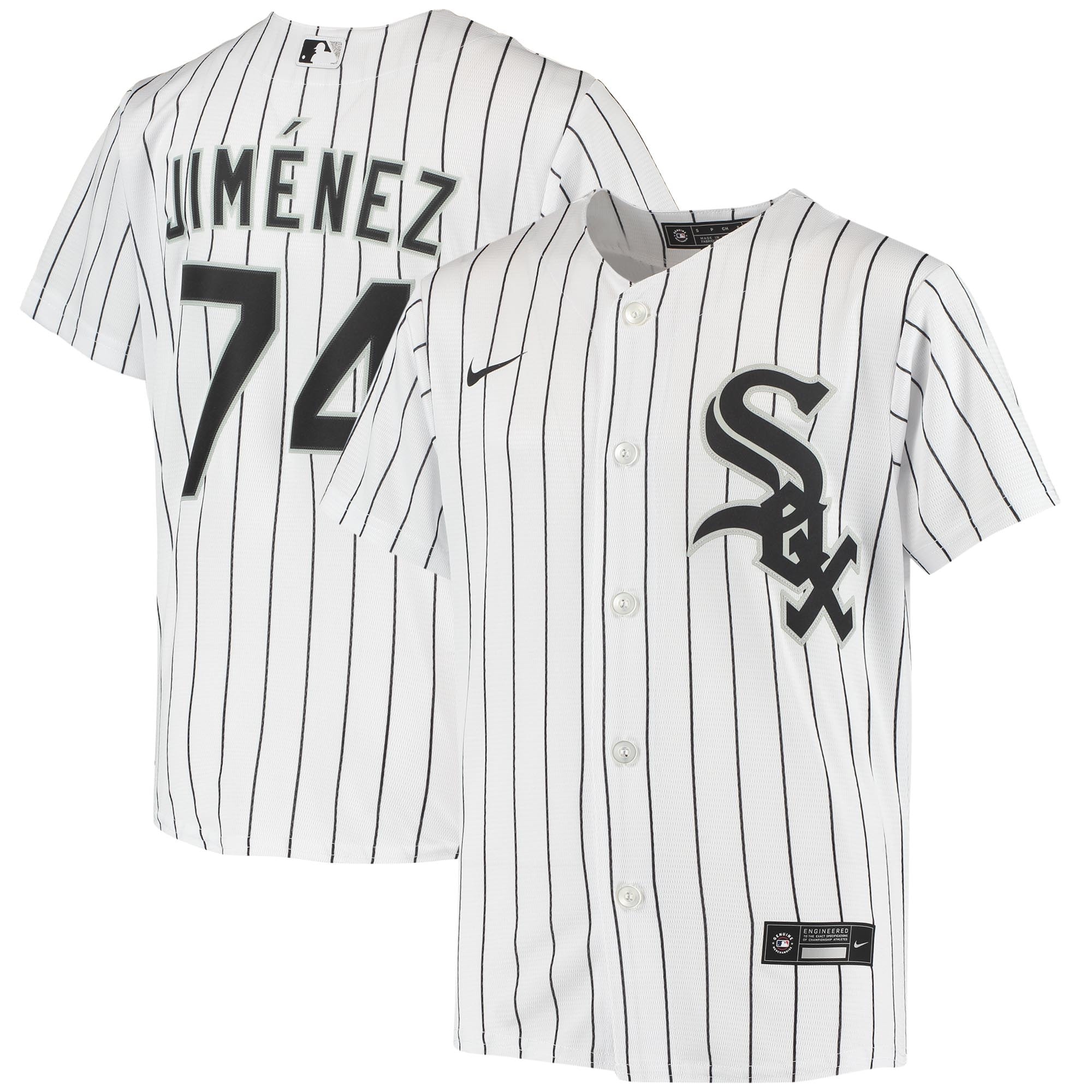 Youth Chicago White Sox Eloy Jimenez White Alternate Player Jersey