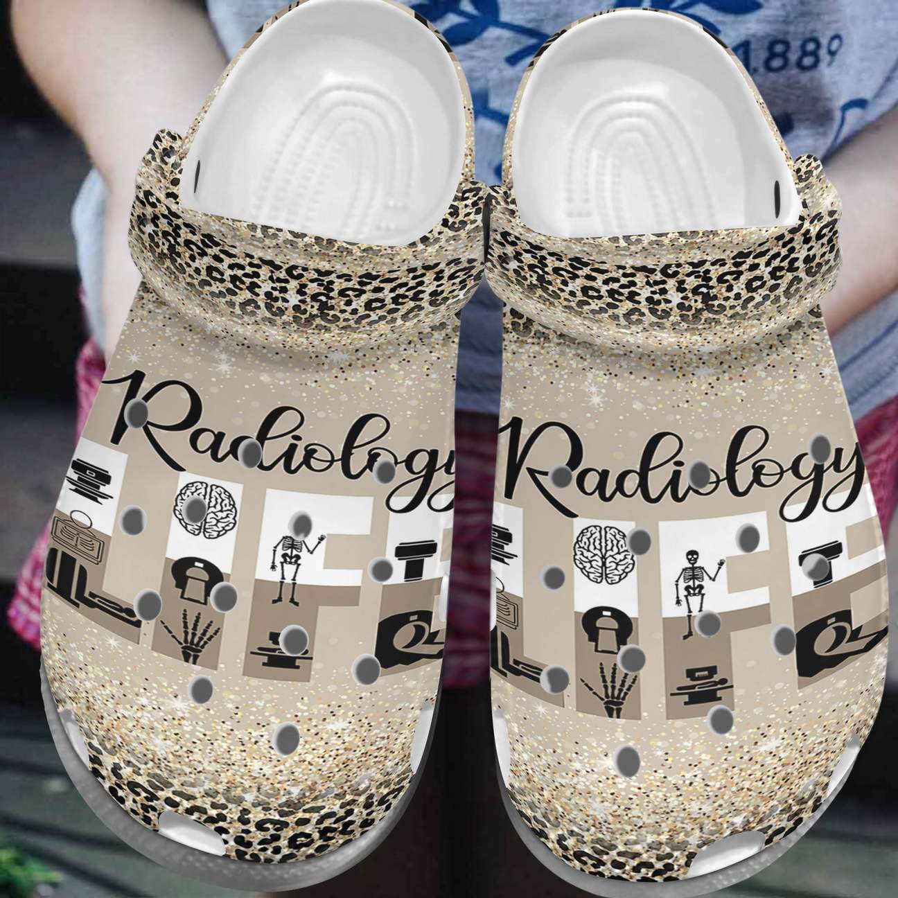 Rad Tech Personalized Clog, Custom Name, Text, Color, Number Fashion Style For Women, Men, Kid, Print 3D Radiology Life