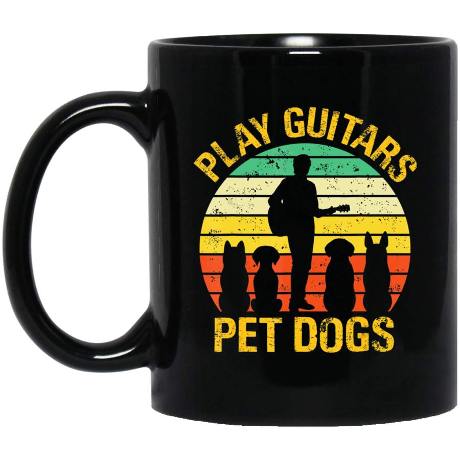 vintage Play guitars pet dogs Coffee Mug